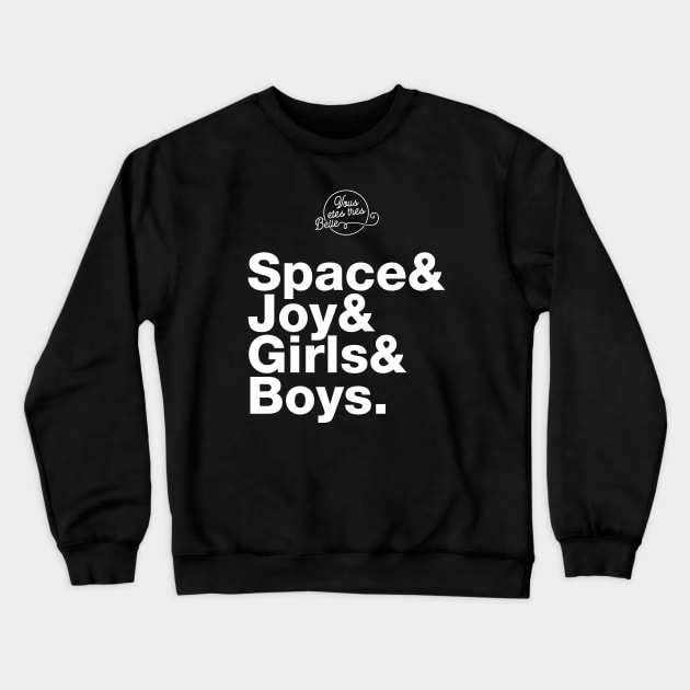 Girls and Boys: Lyrical Jetset Crewneck Sweatshirt by HustlerofCultures